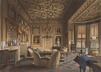 Salon Particulier der Königin im Buckingham-Palast. (Das Wohnzimmer der Königin im Buckingham-Palast) von James Roberts